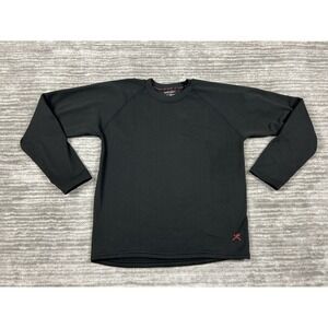 Terramar Top Womens Large Black Body Sensors Longsleeve Thermal Crew Neck